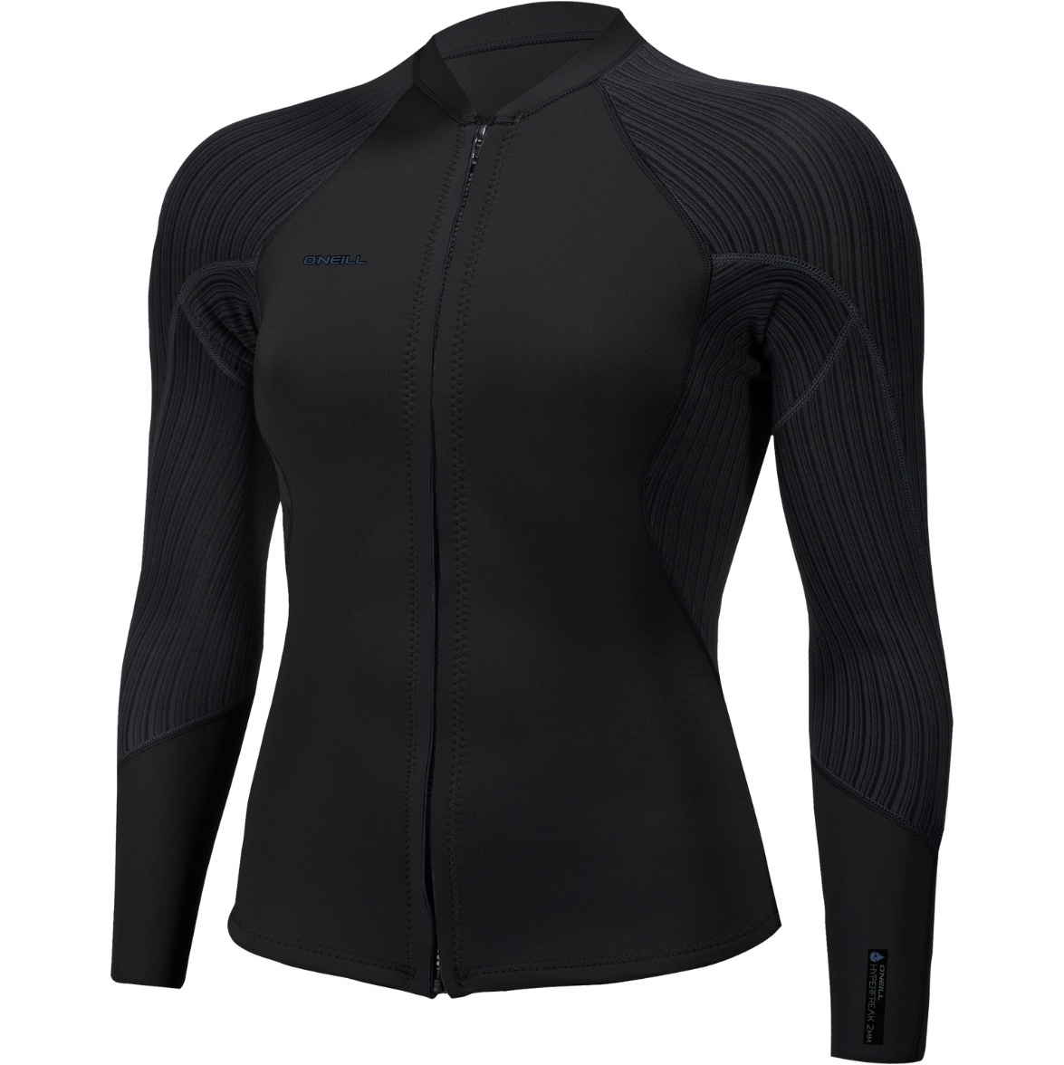2026 O'Neill Womens Hyperfreak 2/ 1.5mm Front Zip Jacket 5563 - Black